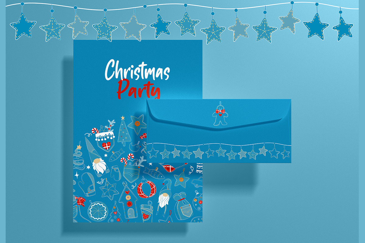 Christmas Denim Vector Collection, a Seasonal Illustration by YuNa (Photo 6 of 8)