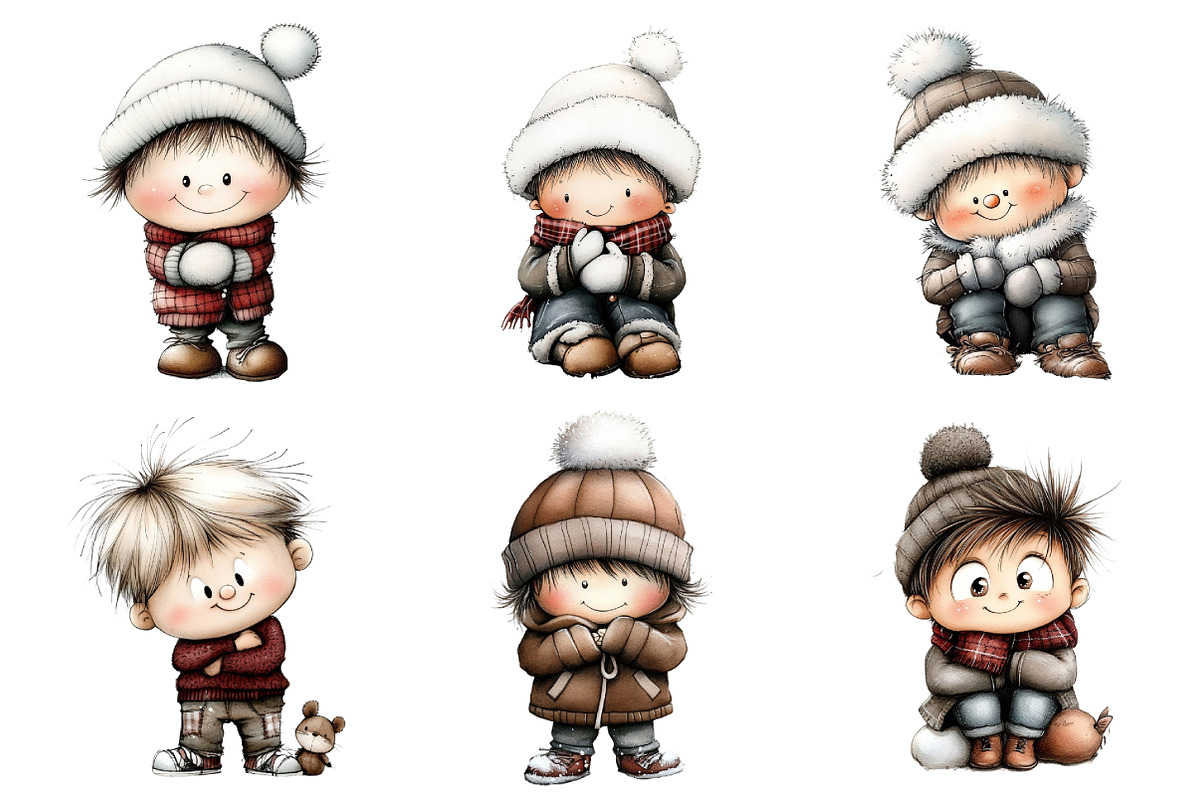 Just Boys Clipart Bundle, an Illustration by Daily.Designs (Photo 4 of 5)