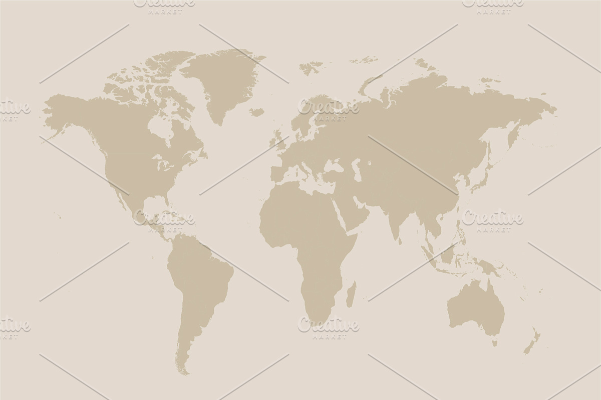 Cream map isolated .png file vector, a Graphic by TeaGraphicDesign (Photo 1 of 2)