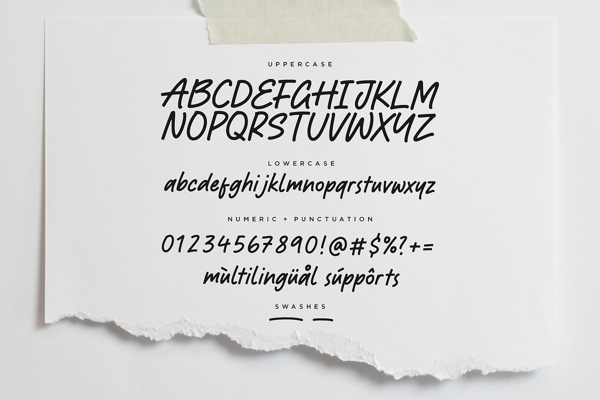 Richglory - Handbrushed Font, a Script Font by Letterative Studio (Photo 6 of 7)