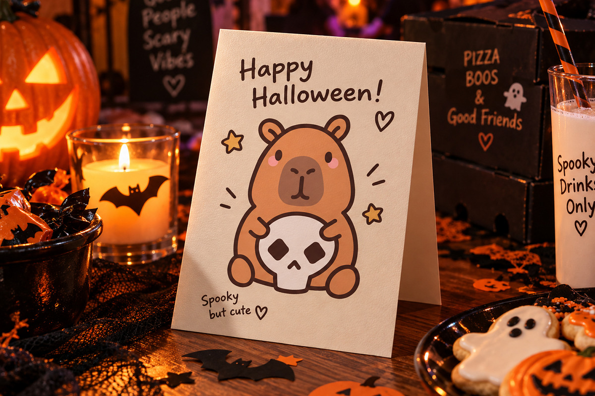 Halloween Capybara Clipart, a Seasonal Illustration by Palau (Photo 5 of 9)