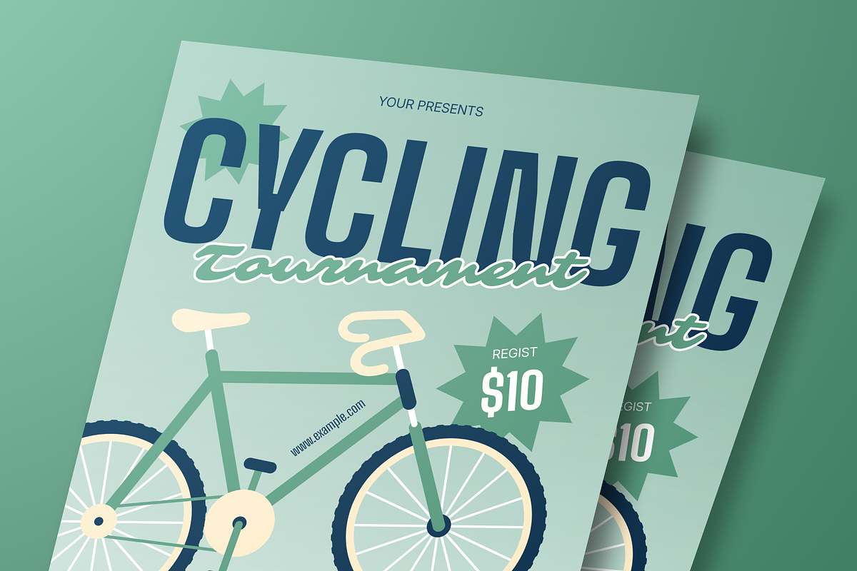 Cycling Tournament Flyer Set, a Flyer Template by Annora Studio (Photo 4 of 6)