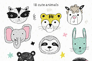 Funny Animals Set, an Animal Illustration by Bosotochka♥Art (Thumbnail 2 of 10)
