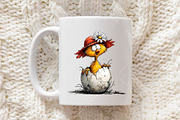 Funny Spring Bird Clipart, an Illustration by OK Design (Thumbnail 5 of 6)