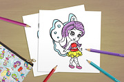 Cartoon fairies set, an Illustration by SunnyWS (Thumbnail 6 of 8)