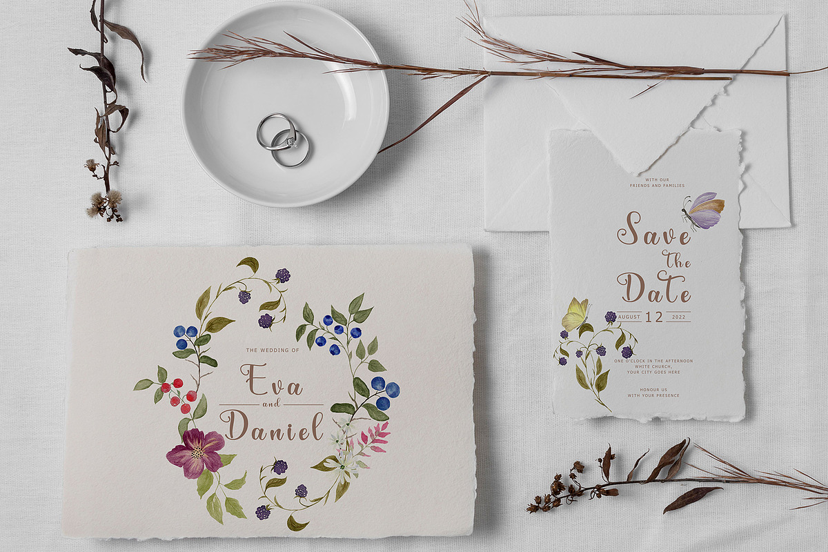 Wildflower & Butterfly Collection, a Decorative Illustration by Nadia Semyroz (Photo 6 of 12)