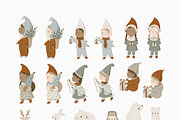 Kids Christmas clipart & pattern, an Animal Illustration by polikarpovaart (Thumbnail 11 of 14)