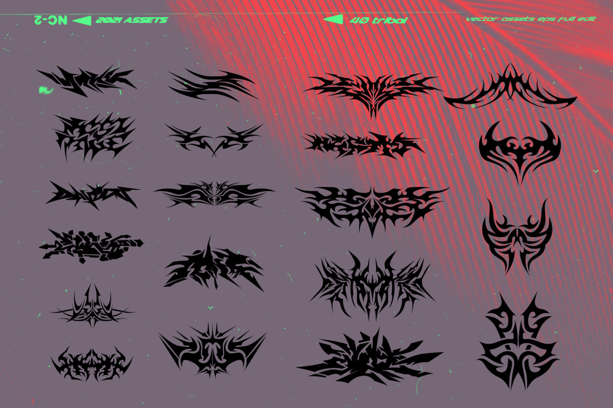 40 New Tribal, a Decorative Illustration by HYPER HIROⓇ (Photo 3 of 4)
