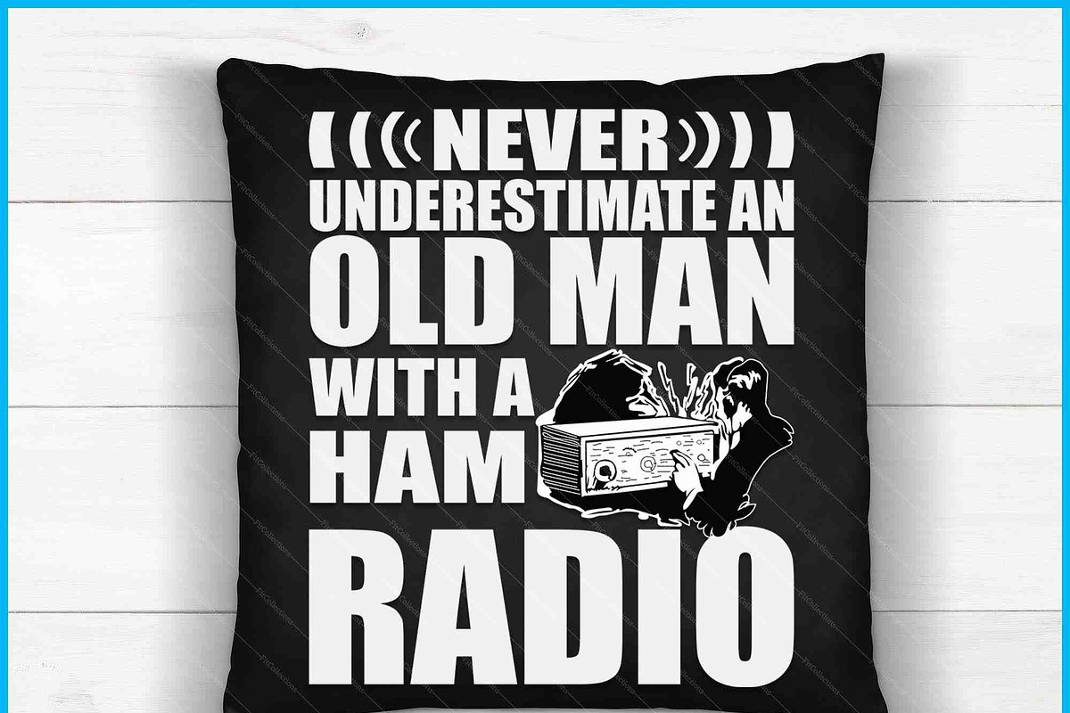 Old Man Ham Radio Dad SVG PNG, an Object Graphic by Creativeusart (Photo 4 of 4)