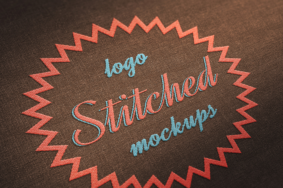 3 x Stiched Logo Mockups, a Product Mockup by GrafxFun (Photo 2 of 3)