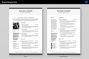Simple Resume 1, a Resume Template by ikono.me (Thumbnail 3 of 6)
