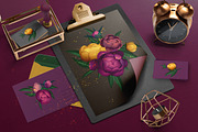 Flower Clipart, a Decorative Illustration by Ira Cvetnaya (Thumbnail 2 of 10)
