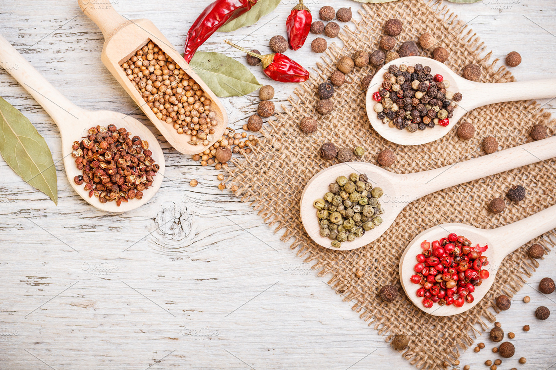 Various Spices Featuring Spice Pepper And Sichuan