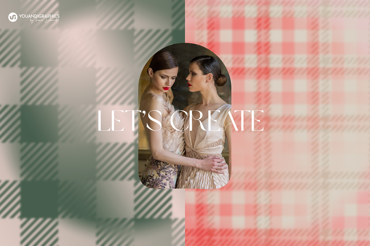 Plaid Gradient Backgrounds, a Background Graphic by Youandigraphics (Photo 9 of 14)