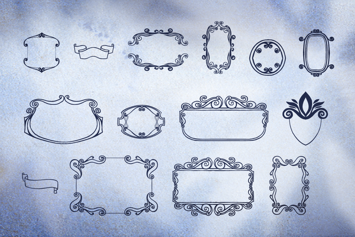 Blue Goblet Frames and Vignettes 2 preview 2