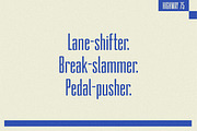 Highway 75 - Condensed Sans-Serif, a Sans Serif Font by Lateral Design (Thumbnail 10 of 16)