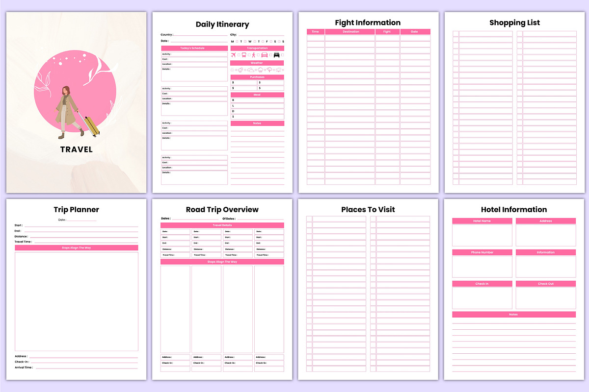 2026 That Girl Journal Bundle Canva, a Stationery Template by Mustafiz (Photo 11 of 12)