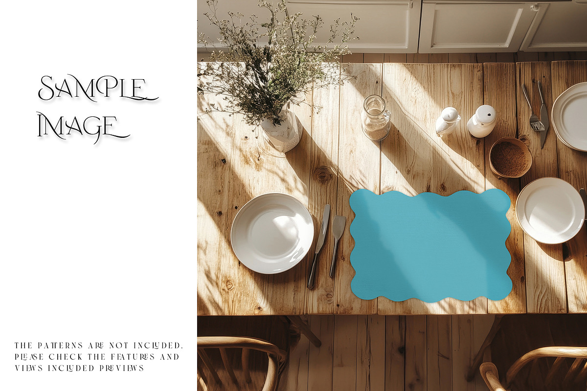 Scalloped Laser Cut Placemat Mockups, a Mockup by mock-ups (Photo 15 of 22)