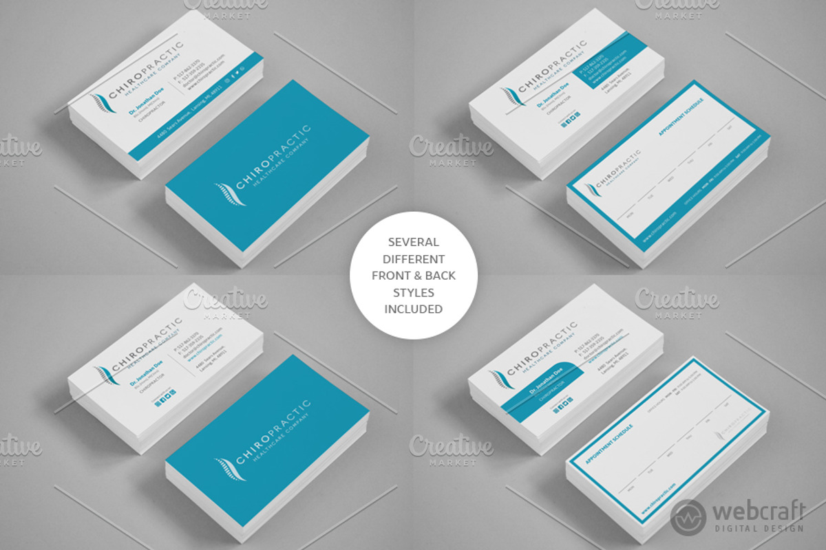 Chiropractic Logo Stationery, a Stationery Template by WebCraft (Photo 2 of 9)