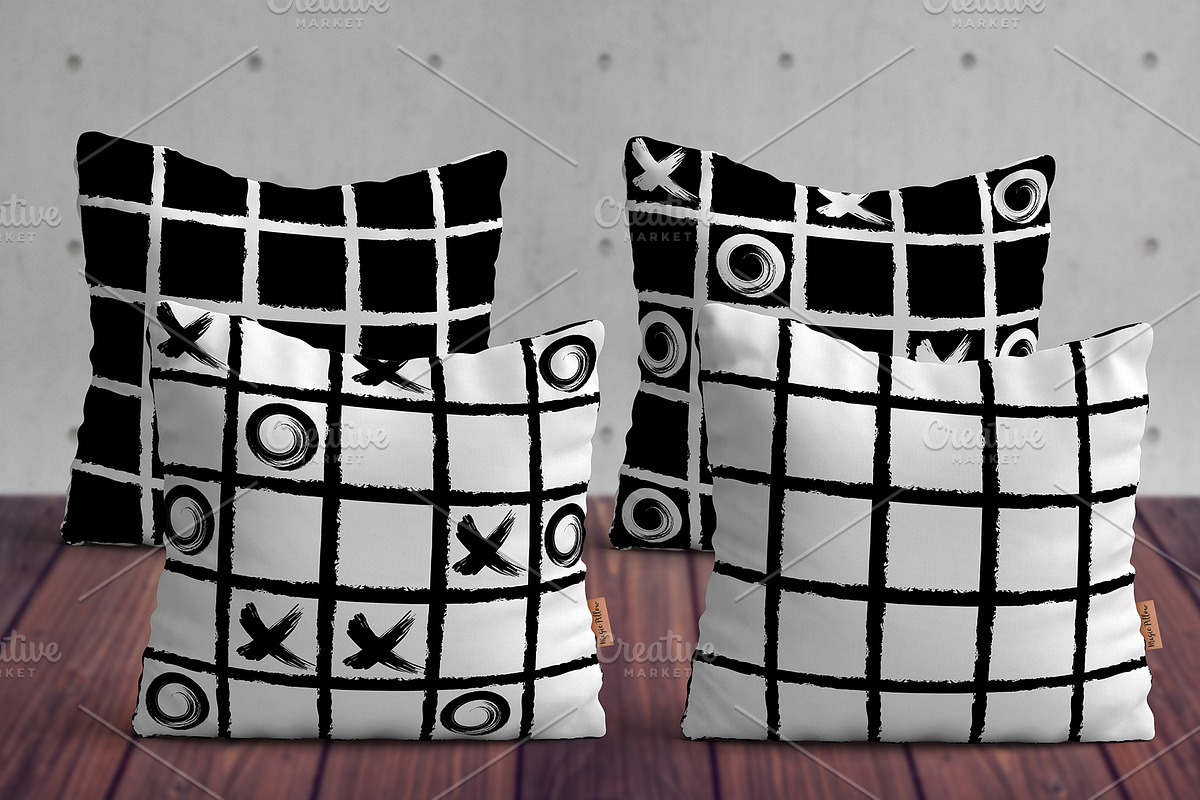 Tic Tac Toe, 28 patterns, a Pattern Graphic by NKTN graphics (Photo 3 of 8)