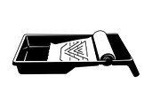 Paint Roller Tray Icon Silhouette, an Icon by hafijul (Thumbnail 5 of 10)