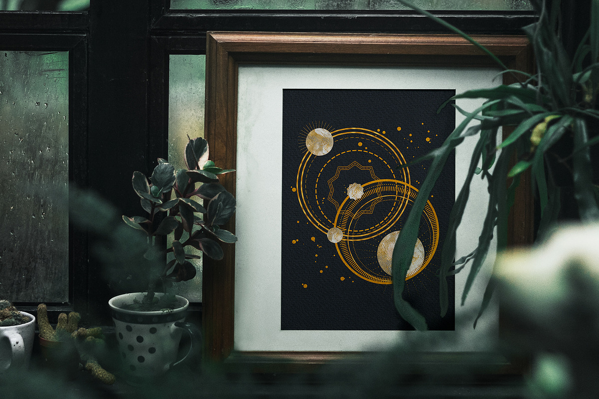Celestial Art & Acrylic Textures, an Object Graphic by CatJello Graphics (Photo 6 of 31)