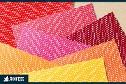 Rainbow polka dot digital paper, a Pattern Graphic by Roofdog Design (Thumbnail 3 of 5)