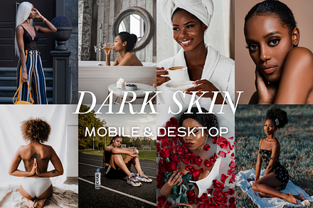 10 Dark Skin Lightroom Presets