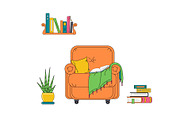 Books & Reading - Elements, Stickers, an Object Illustration by Verachana Dreams (Thumbnail 4 of 11)