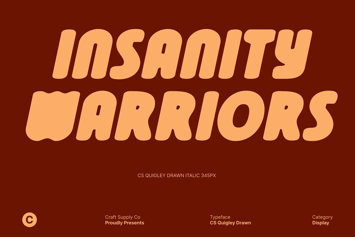 CS Quigley Drawn, a Sans Serif Font by Craft Supply Co. (Photo 4 of 8)