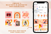 Retro Social Media Templates Canva, a Social Media Template by Boltik Studio (Thumbnail 4 of 9)