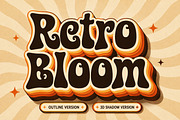 Retro Bloom, a Slab Serif Font by Wow Magic (Thumbnail 5 of 6)