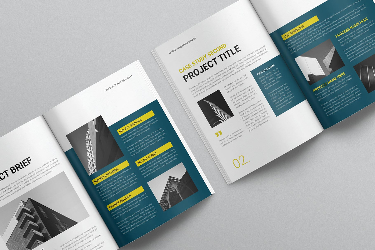 Case Study Booklet Template, a Brochure Template by DesignCrest (Photo 4 of 12)