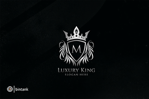 Silver Shield - M Letter Logo