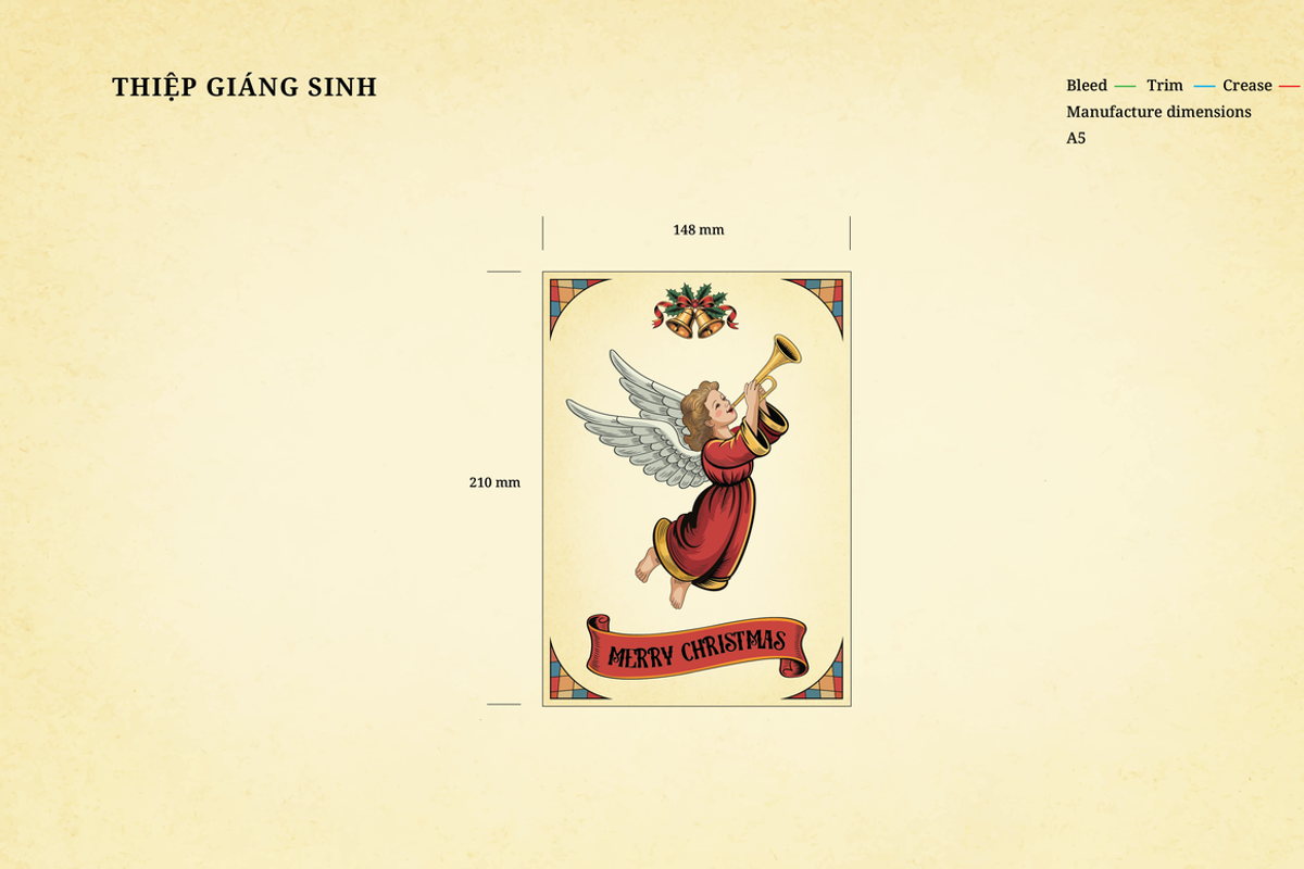 Christmas Blessings Poster & Cards, an Object Graphic by Threestudio (Photo 5 of 7)