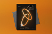 Gold Gradient Anniversary Invitation, an Invitation Template by graphicook (Thumbnail 3 of 3)