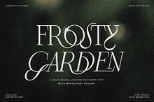 Frosty Garden - Elegant Retro Serif
