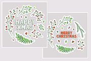 Christmas vector frames, elements, a Decorative Illustration by OKart.studio (Thumbnail 3 of 6)