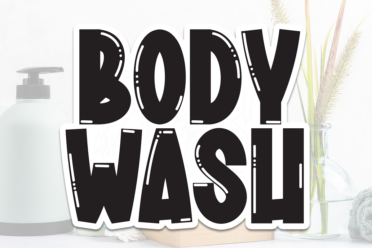 Body Wash | Script Font, a Script Font by Scratchones (Photo 1 of 8)