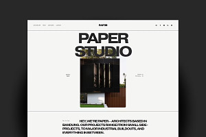 Paper Studio Architect Squarespace