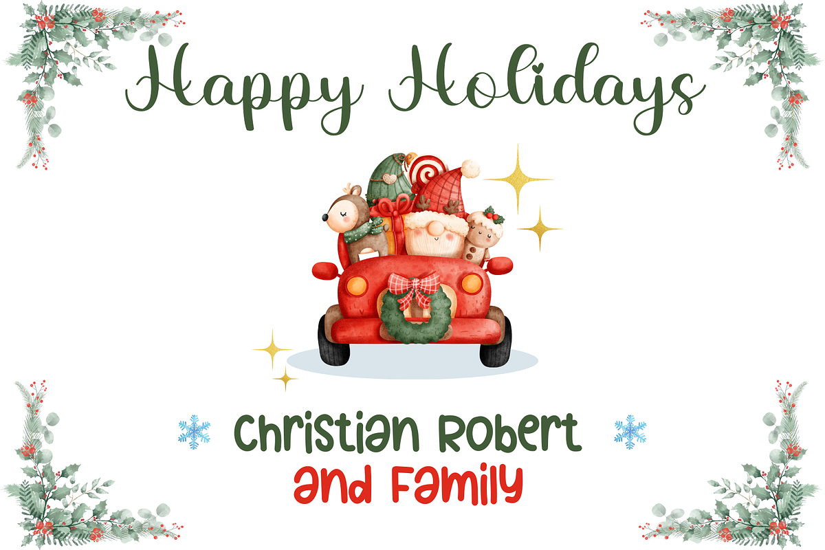 New Christmas - Christmas Font, a Script Font by BearyType Studio (Photo 2 of 19)