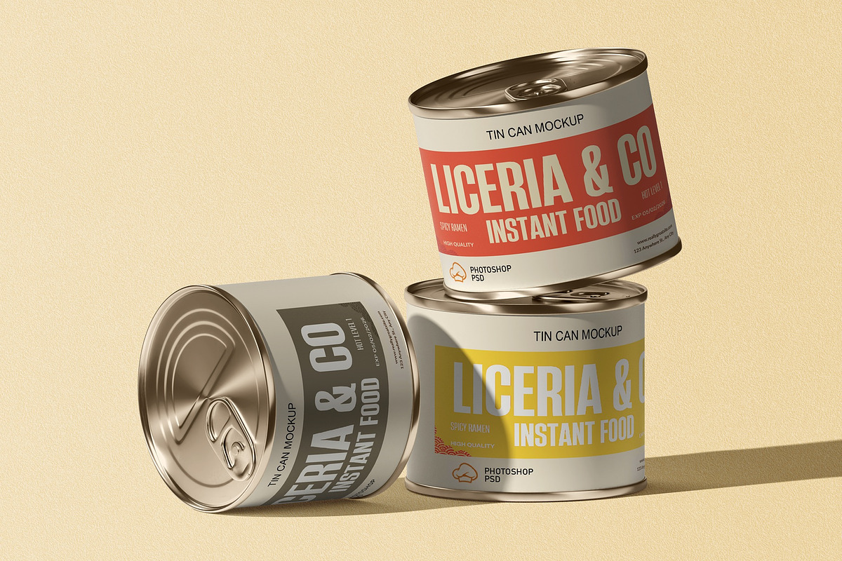 Aluminum Tin Can Mockups, a Product Mockup by Sweetdady (Photo 4 of 16)