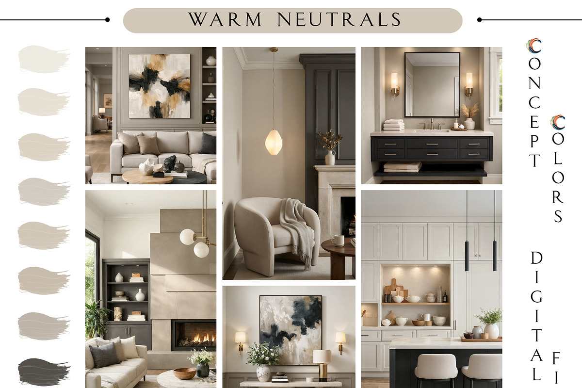 SW Warm Neutrals Home Paint Palette, a Presentation Template by CONCEPT COLORS (Photo 3 of 9)