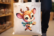 Watercolor Funny Baby Deer Clipart, an Illustration by CraftArtStudio (Thumbnail 2 of 6)