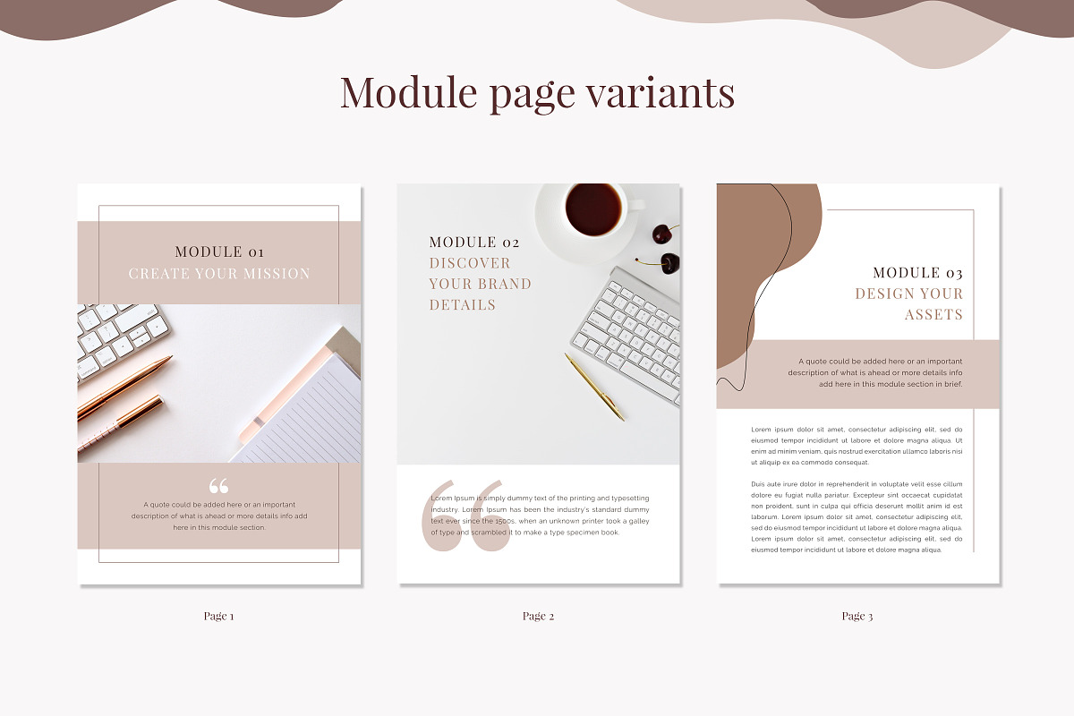 E-Course Workbook Template, a Magazine Template by Typography Prime