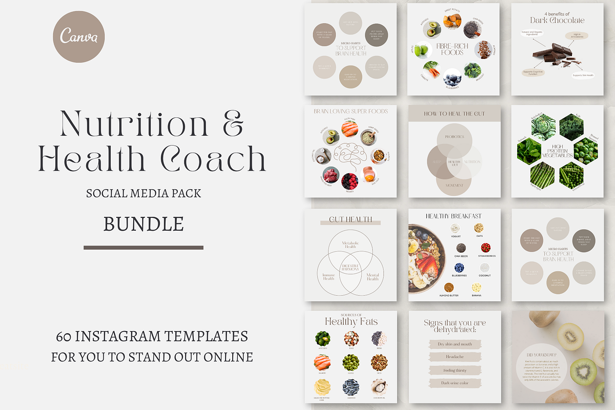 Nutrition & Health Coach Template, a Templates & Theme by Thrive Nutrition Studio (Photo 1 of 9)
