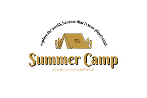simple tent camp logo design vector, a Branding & Logo Template by Pyruos ID