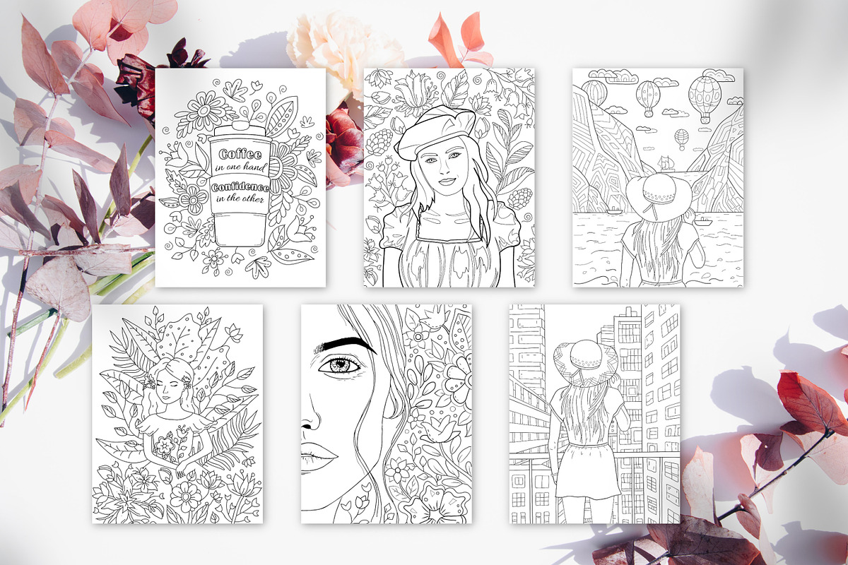 Adult Coloring Book | Whole Shop, a Graphic by ChristinaDesigns (Photo 6 of 28)