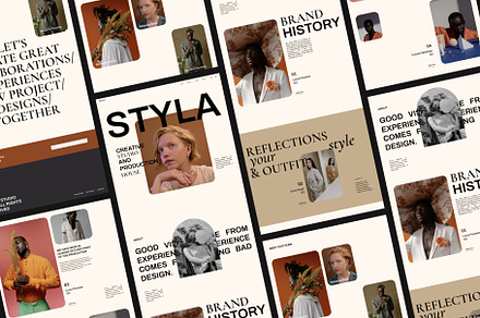 STYLA - Creative Agency UI Kit, an UI Kit Template by Dirtytemp Studio