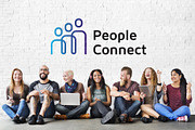 People Connect Logo, a Branding & Logo Template by Falcon eye (Thumbnail 3 of 3)